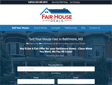 Tablet Screenshot of fairhousedeals.com